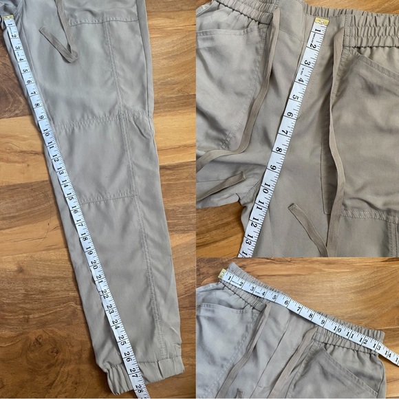 Banana Republic Cargo Jogger Pants Khaki Pull On Elastic Waist Military Utility - Picture 10 of 10